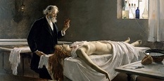 www.URBORN.de - La Autopsia - Enrique Simonet - Ursache der iatrogenen Seuche Kindbettfieber